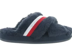 chaussons et pantoufles - Mules Sabots - femme - Nubuck - Bleu - Tommy hilfiger