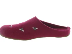 chaussons et pantoufles - Mules Sabots - femme - Feutrine - Rouge - Haflinger