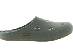 chaussons et pantoufles - Mules Sabots - femme - Feutrine - Vert - Haflinger