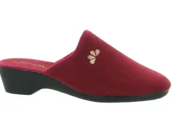 chaussons et pantoufles - Mules Sabots - femme - Toile - Rouge - Semelflex