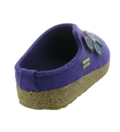 chaussons et pantoufles - Mules Sabots - femme - Feutrine - Violet - Haflinger