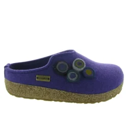 chaussons et pantoufles - Mules Sabots - femme - Feutrine - Violet - Haflinger