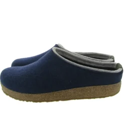 chaussons et pantoufles - Mules Sabots - homme - Feutrine - Bleu - Haflinger