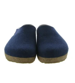 chaussons et pantoufles - Mules Sabots - homme - Feutrine - Bleu - Haflinger