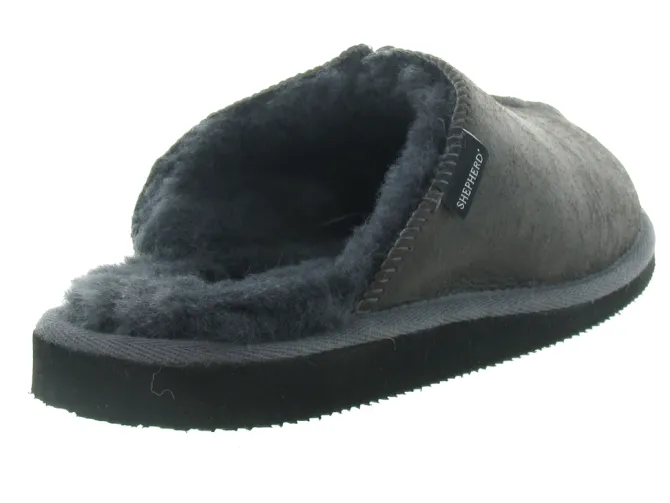 chaussons et pantoufles - Mules Sabots - homme - Nubuck - Anthracite - Shepherd of sweden ab