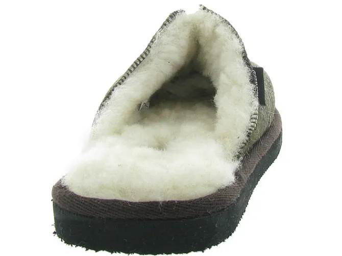 chaussons et pantoufles - Mules Sabots - homme - Nubuck - Marron - Shepherd of sweden ab
