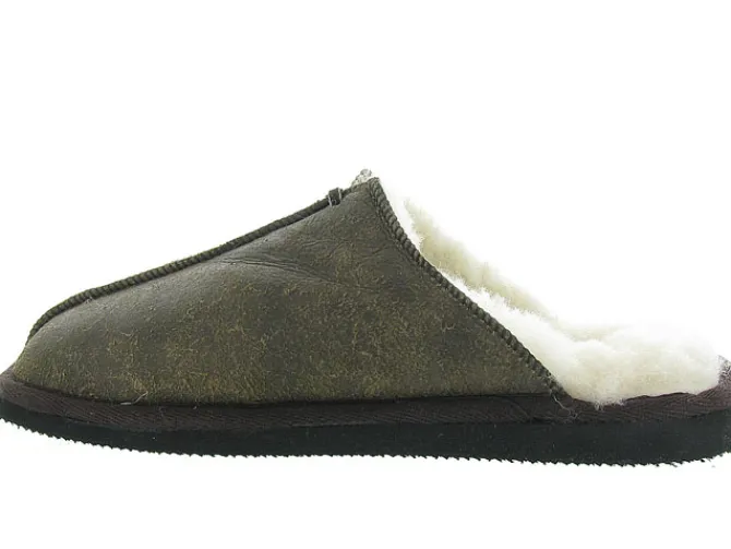 chaussons et pantoufles - Mules Sabots - homme - Nubuck - Marron - Shepherd of sweden ab