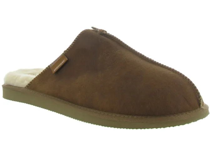 chaussons et pantoufles - Mules Sabots - homme - Nubuck - Marron - Shepherd of sweden ab