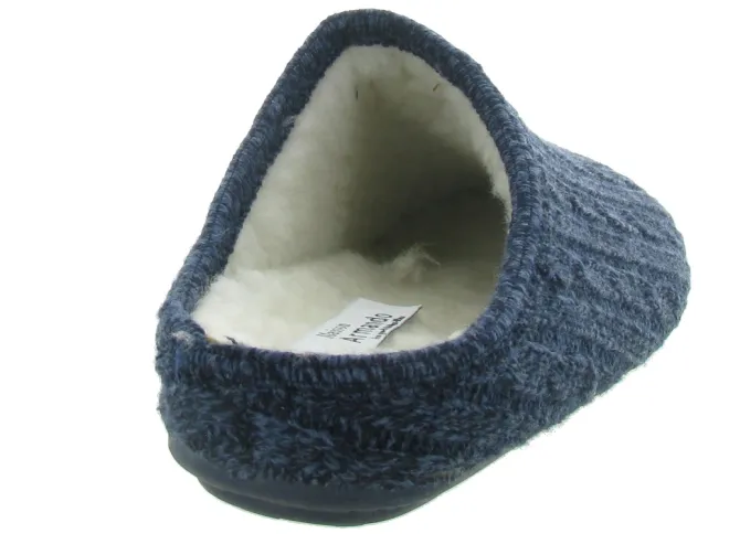 chaussons et pantoufles - Mules Sabots - homme - Synthétique - Bleu Marine - Maison armando