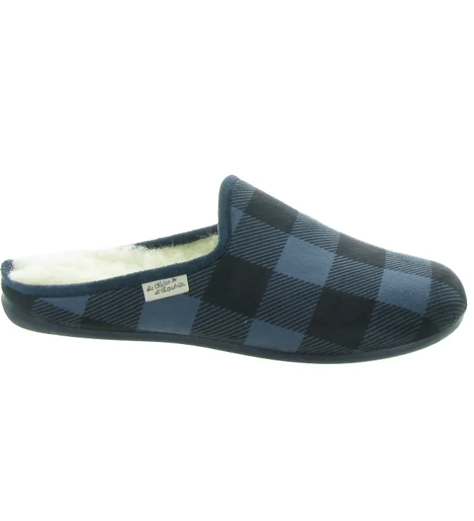 chaussons et pantoufles - Mules Sabots - homme - Synthétique - Bleu Marine - La maison de l espadrille