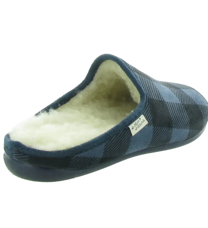 chaussons et pantoufles - Mules Sabots - homme - Synthétique - Bleu Marine - La maison de l espadrille