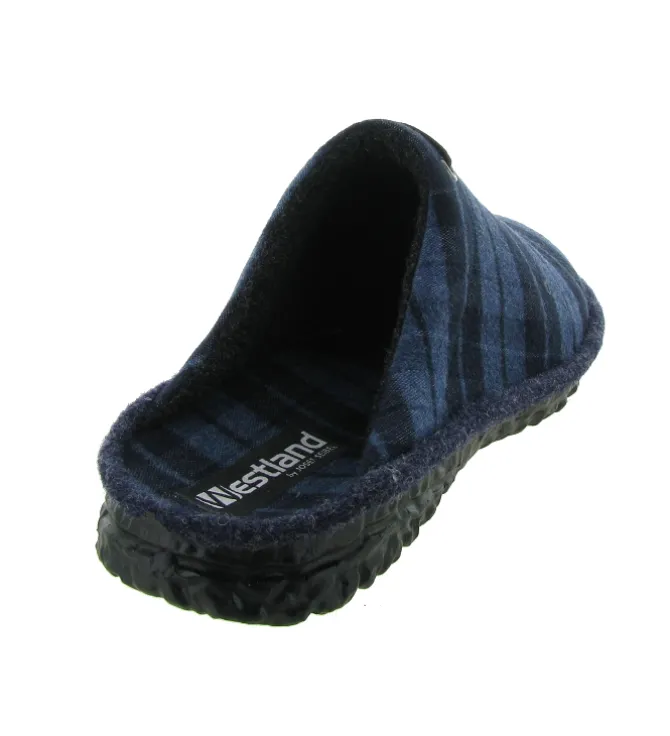 chaussons et pantoufles - Mules Sabots - homme - Toile - Bleu - Westland