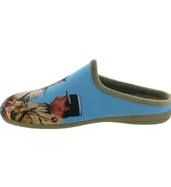 chaussons et pantoufles - Mules Sabots - homme - Toile - Bleu - La maison de l espadrille