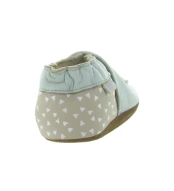 chaussons et pantoufles - Semelle souple - bebe garcon - Cuir - Bleu - Robeez