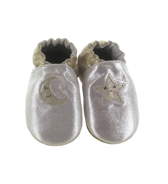 chaussons et pantoufles - Semelle souple - bebe fille - Cuir - Rose - Robeez