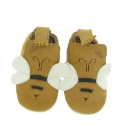 chaussons et pantoufles - Semelle souple - bebe fille - Cuir - Vert amande - Easy peasy
