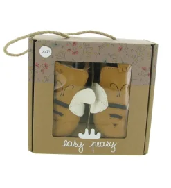 chaussons et pantoufles - Semelle souple - bebe fille - Cuir - Vert amande - Easy peasy