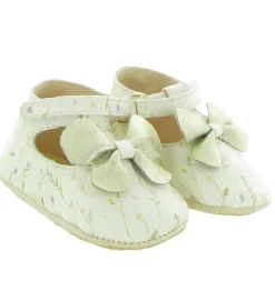 chaussons et pantoufles - Semelle souple - bebe fille - Cuir - Or - Easy peasy