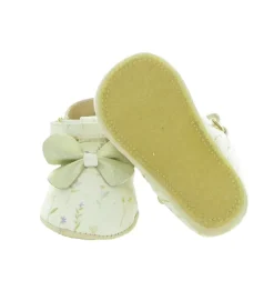 chaussons et pantoufles - Semelle souple - bebe fille - Cuir - Or - Easy peasy