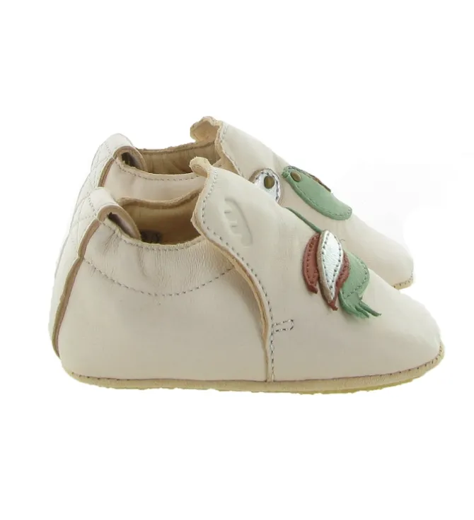 chaussons et pantoufles - Semelle souple - bebe fille - - Beige - Easy peasy