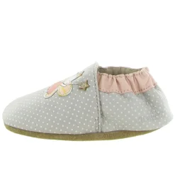 chaussons et pantoufles - Semelle souple - bebe fille - - Gris - Robeez