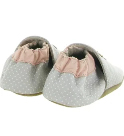 chaussons et pantoufles - Semelle souple - bebe fille - - Gris - Robeez
