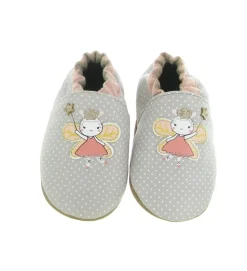 chaussons et pantoufles - Semelle souple - bebe fille - - Gris - Robeez