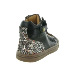chaussures a lacets - Chaussures à lacets - junior fille - Cuir - Noir - Babybotte
