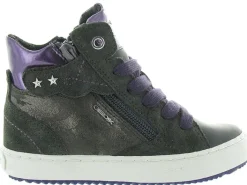 chaussures a lacets - Chaussures à lacets - junior fille - Nubuck - Gris - Geox