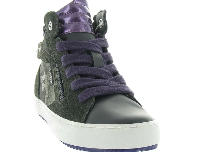 chaussures a lacets - Chaussures à lacets - junior fille - Nubuck - Gris - Geox