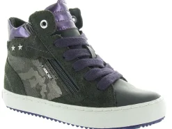 chaussures a lacets - Chaussures à lacets - junior fille - Nubuck - Gris - Geox