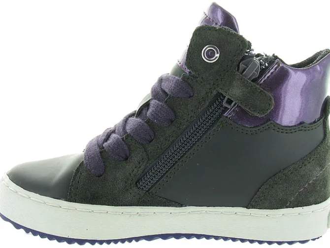 chaussures a lacets - Chaussures à lacets - junior fille - Nubuck - Gris - Geox
