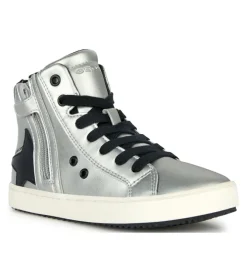 chaussures a lacets - Chaussures à lacets - junior fille - Synthétique - Argent - Geox