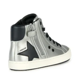 chaussures a lacets - Chaussures à lacets - junior fille - Synthétique - Argent - Geox