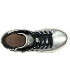 chaussures a lacets - Chaussures à lacets - junior fille - Synthétique - Argent - Geox