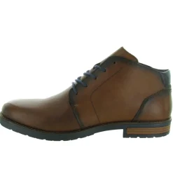 chaussures a lacets - Confort et décontracté - homme - Cuir - Marron - Rieker