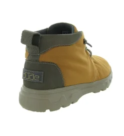 chaussures a lacets - Confort et décontracté - homme - Synthétique - Jaune - Hey dude