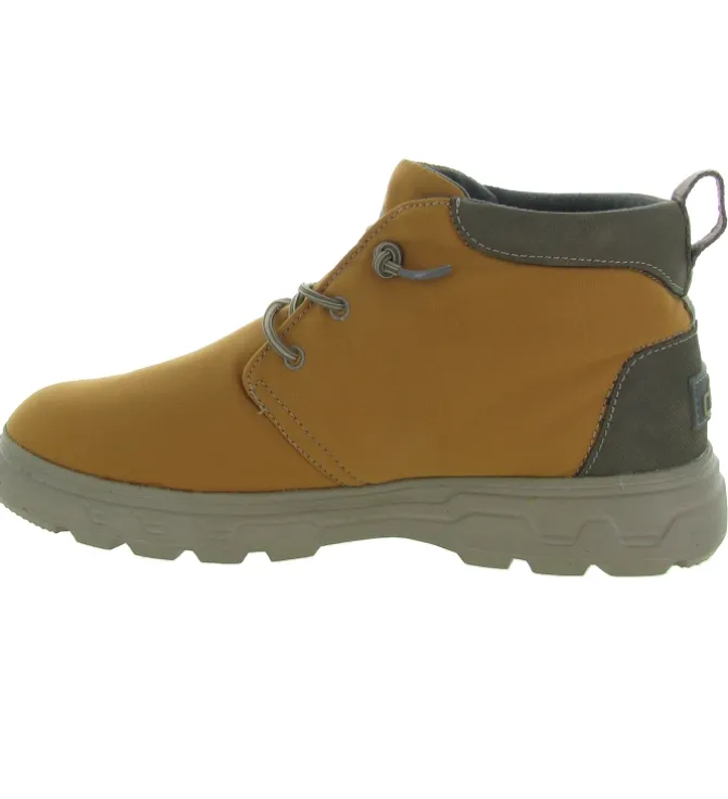 chaussures a lacets - Confort et décontracté - homme - Synthétique - Jaune - Hey dude