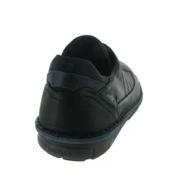 chaussures a lacets - Confort et décontracté - homme - Cuir - Noir - Fluchos