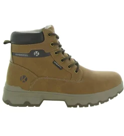 chaussures a lacets - Confort et décontracté - homme - Synthétique - Camel - Kimberfeel