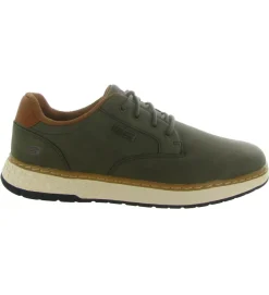 chaussures a lacets - Confort et décontracté - homme - Synthétique - Vert - Skechers footwear