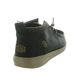 chaussures a lacets - Confort et décontracté - homme - Nubuck - Marron - Hey dude