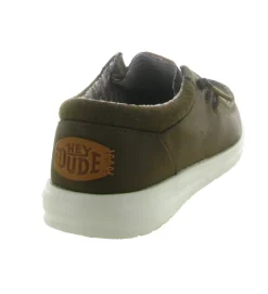 chaussures a lacets - Confort et décontracté - homme - Nubuck - Marron - Hey dude