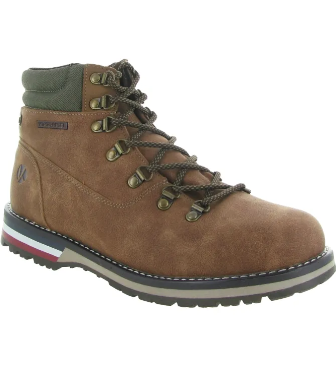 chaussures a lacets - Confort et décontracté - homme - Synthétique - Marron - Kimberfeel