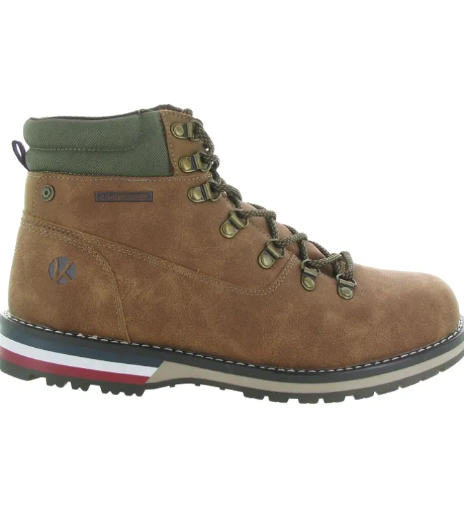 chaussures a lacets - Confort et décontracté - homme - Synthétique - Marron - Kimberfeel