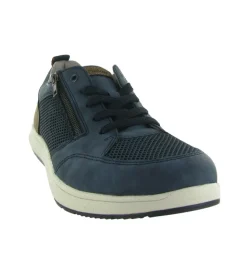 chaussures a lacets - Confort et décontracté - homme - Synthétique - Bleu - Rieker