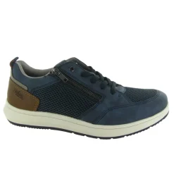 chaussures a lacets - Confort et décontracté - homme - Synthétique - Bleu - Rieker