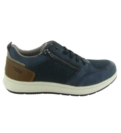 chaussures a lacets - Confort et décontracté - homme - Synthétique - Bleu - Rieker