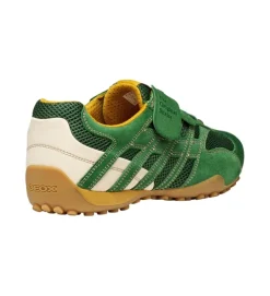chaussures a lacets - Confort et décontracté - homme - Synthétique - Vert - Geox