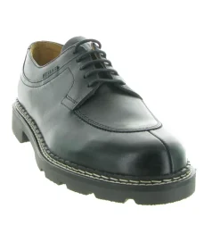 chaussures a lacets - Confort et décontracté - homme - Cuir - Noir - Pellet